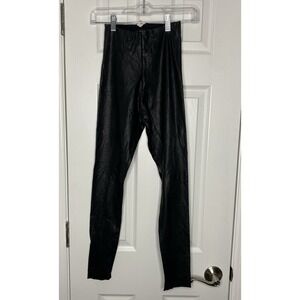 Commando Control Women's Polyester High Rise Leggins Black Size‎ Small